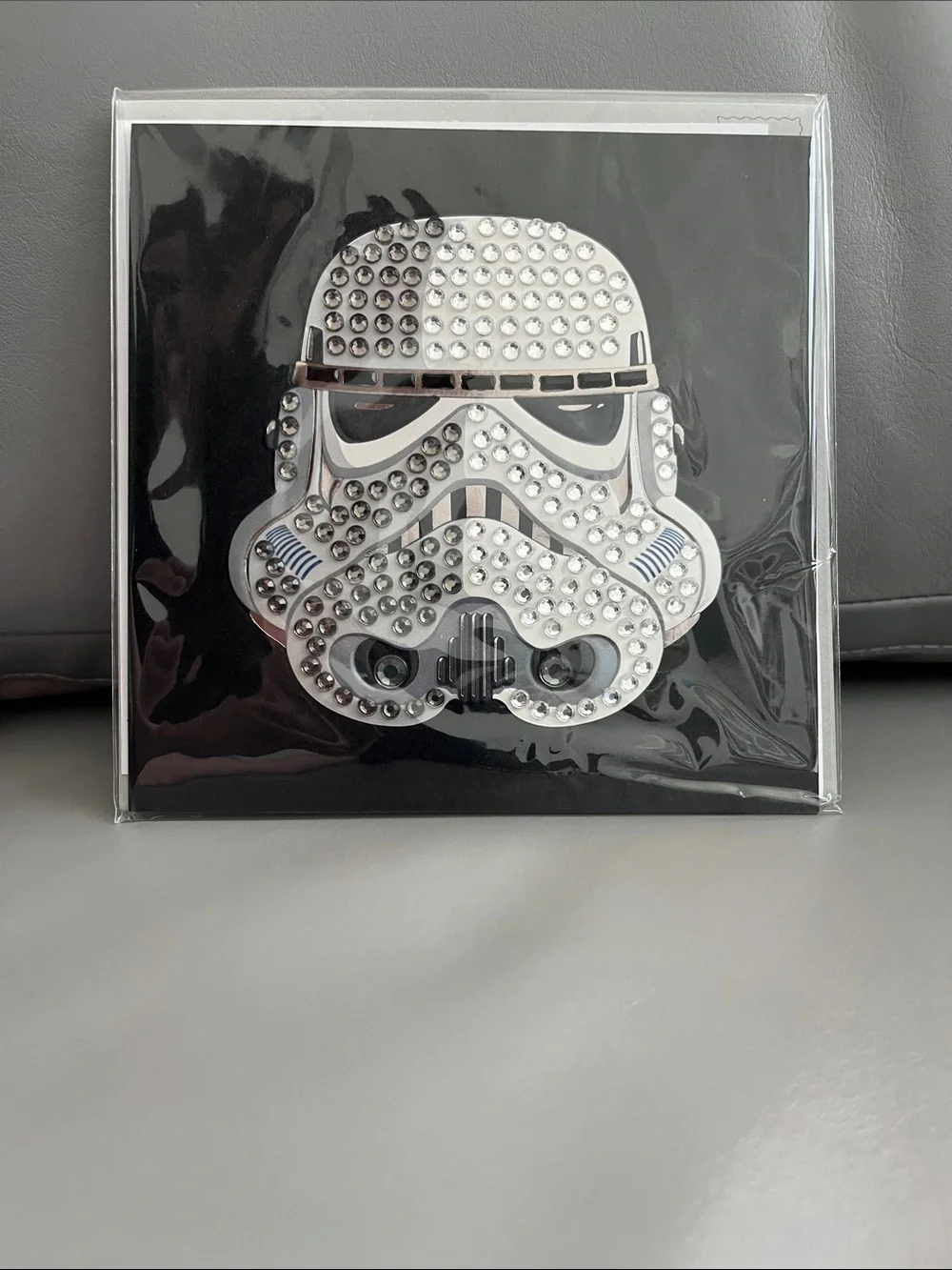 NEW Papyrus Sparkling Stormtrooper Card, blank inside Star Wars